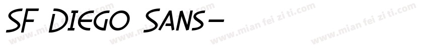 SF Diego Sans字体转换